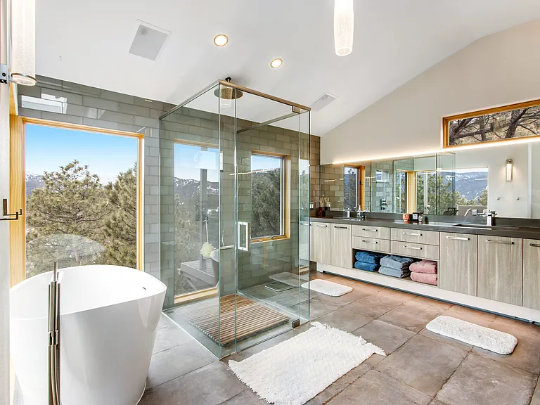 Upstairs luxurious 5 piece primary bathroom
