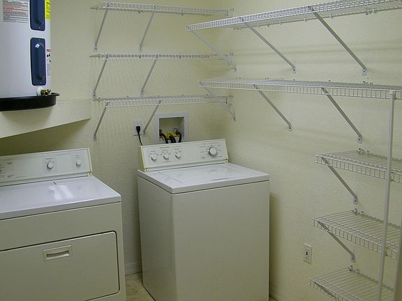 Inside Laundry w/ Big Closets