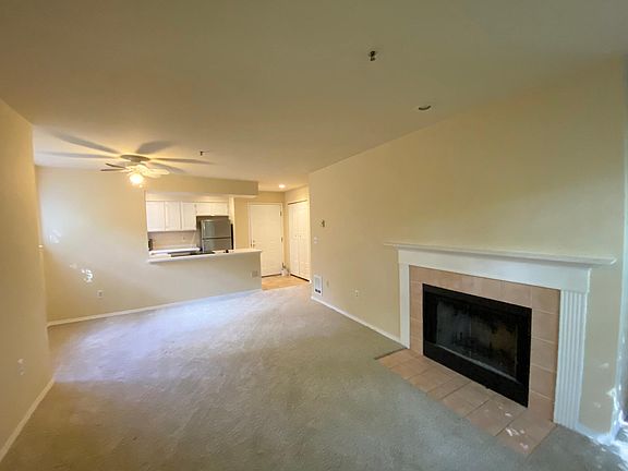 Open living, dining, kitchen