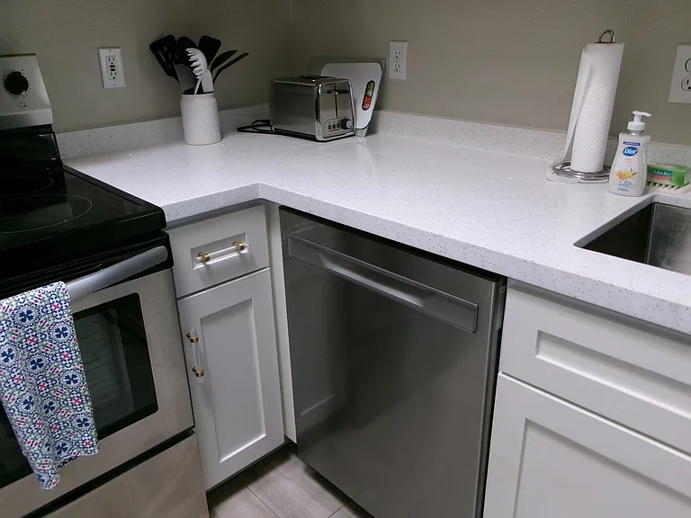 All stainless steel appliances.