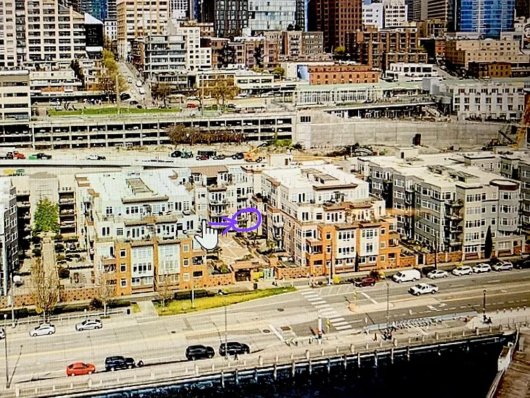 Water front landing condo - Center condo ( Purple color )