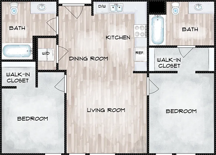 D1 Floorplan Diagram