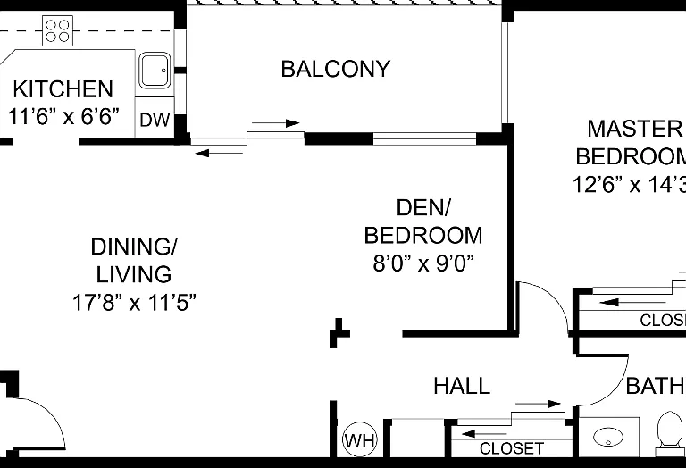 One Bedroom One Bathroom One Bedroom One Bathroom