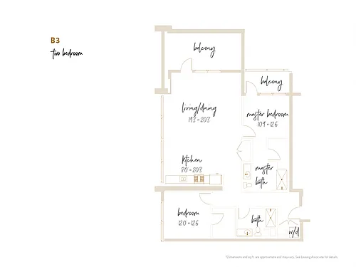 Floor plan B3