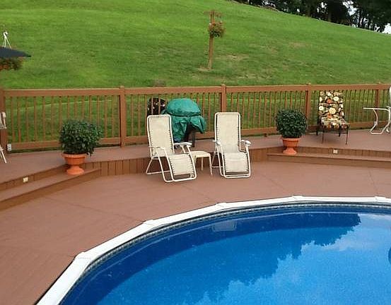 beautiful pool and deck