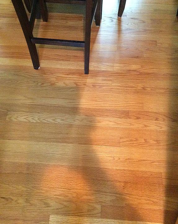 Refinished red oak floors