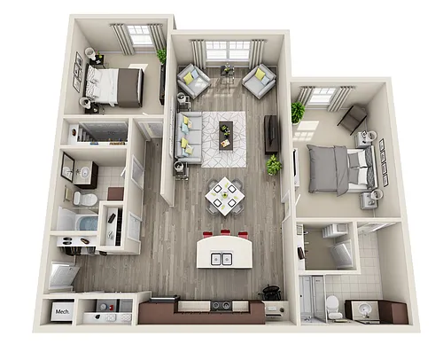 Floor plan B2