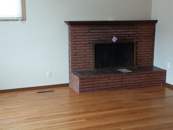Living room fireplace