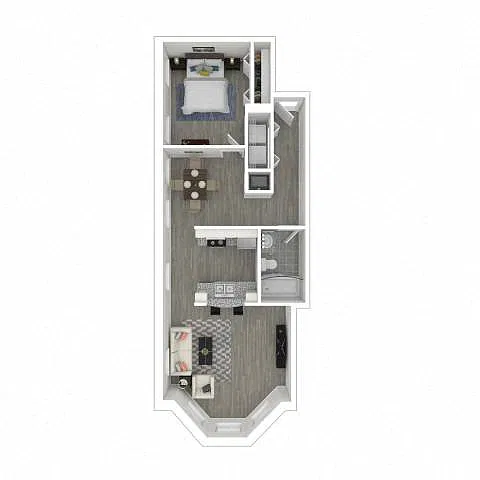 Floor plan Gayoso House - gh-A6B