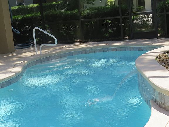 Pool area from screen door
