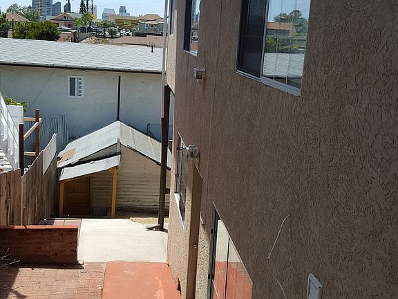Stairs down to unit-lower level