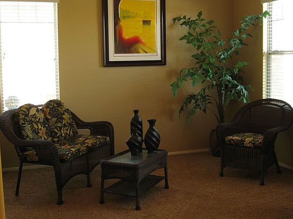 The Front Room gets plenty of light from 3 windows, and has a lovely view.