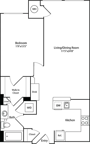 Floor plan 1B3
