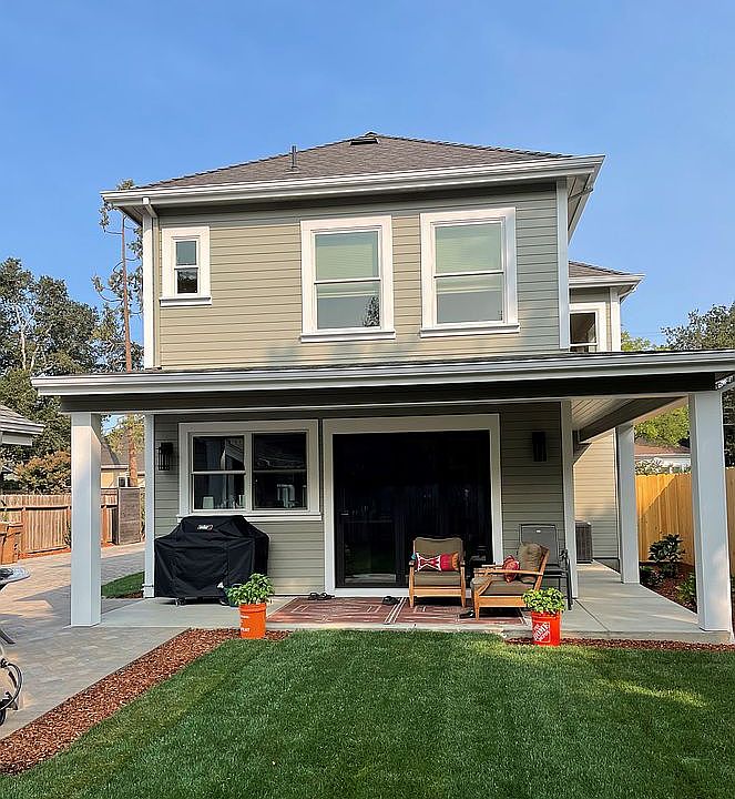 Private Yard, New Driveway