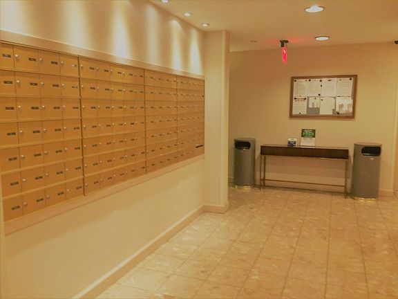 Private mail box; management office on-site daily; and secur