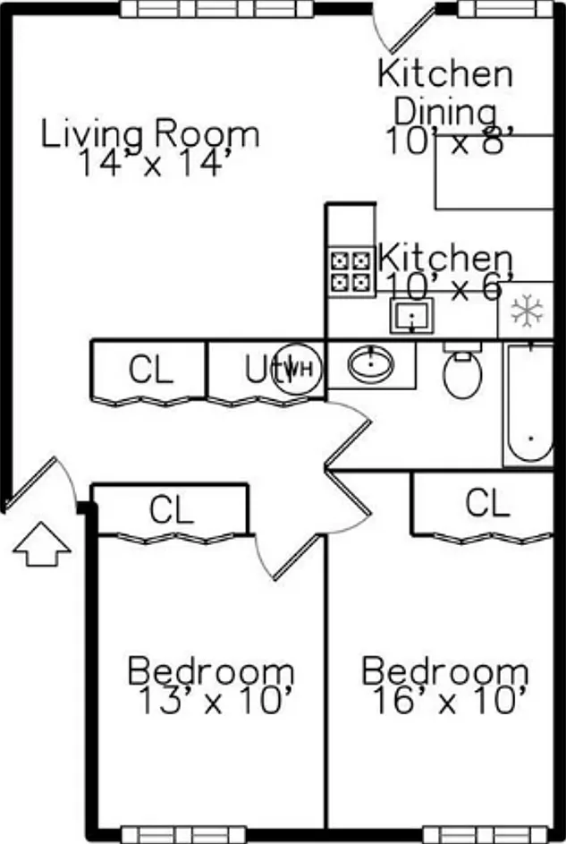 2-Bedroom Garden-Level Unit | Parking, Patio & Water Included — Photo 3