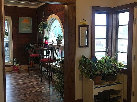 looking into sunroom