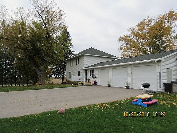 Attached 3 stall garage