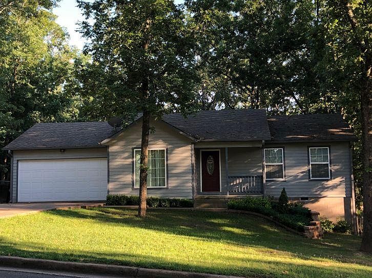 Wooded lot with fenced yard