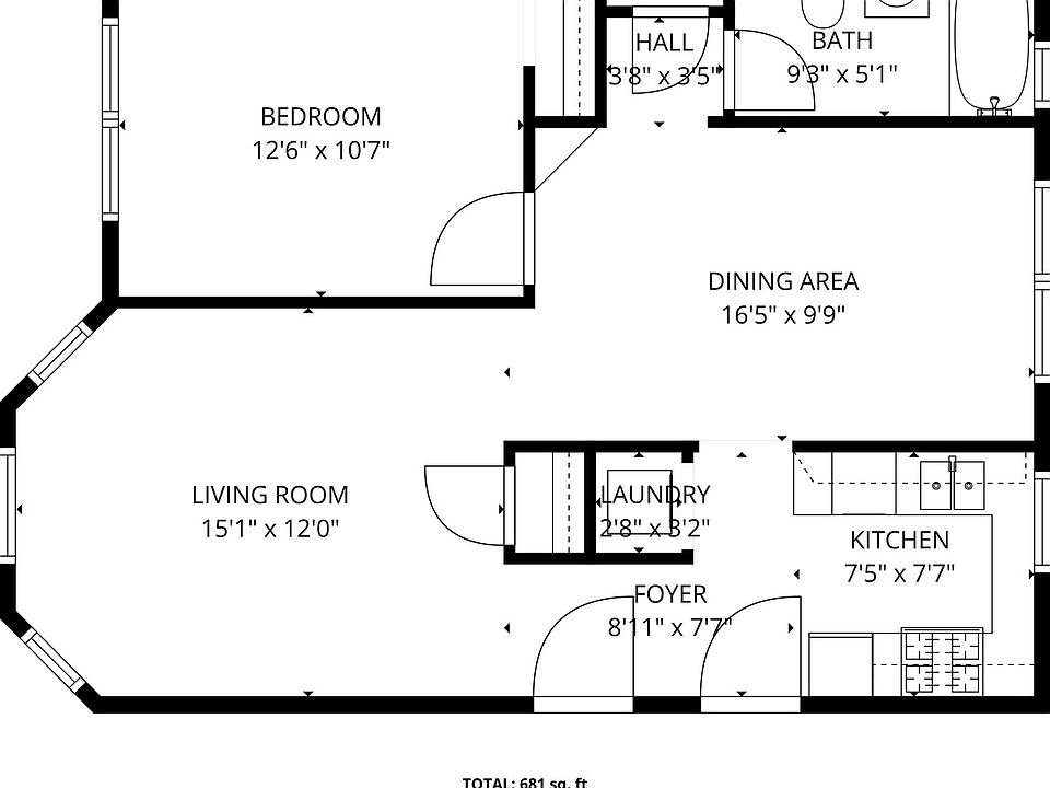 2nd image of 842 Wesley Ave APT 1