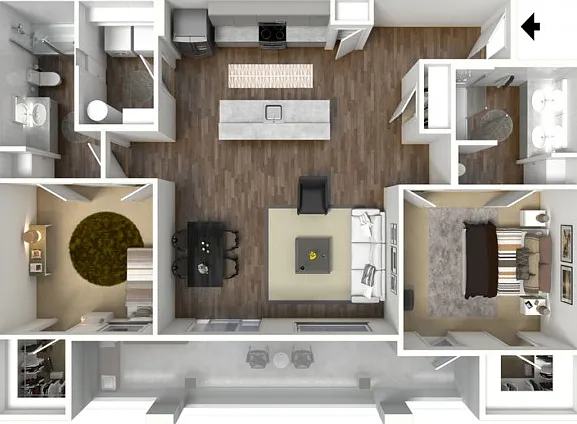 Sapphire - 2 bed x 2 bath Sapphire - 2 bed x 2 bath