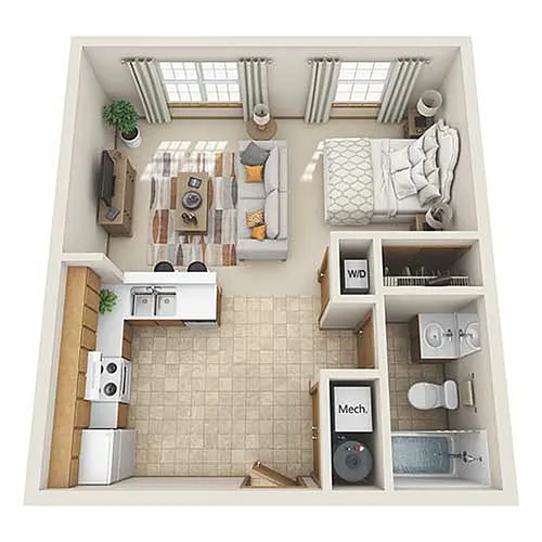 Floor plan Studio