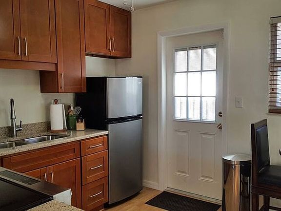 Backdoor leads out to patio