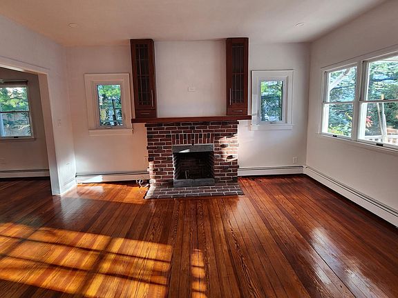 living room with fireplace