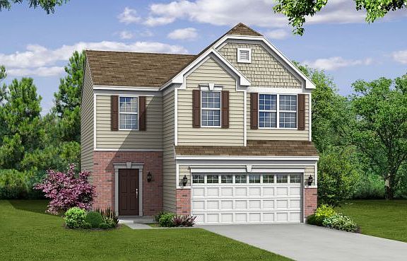 Elevation H Opt Brick Watertable Front Facade Garage Door