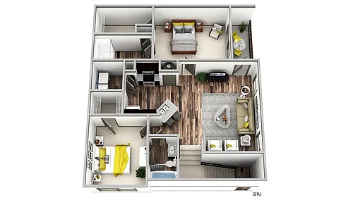 Floor plan B1U-4