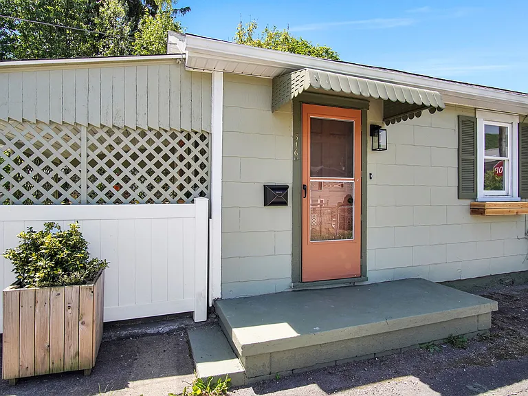 Front door facing street
