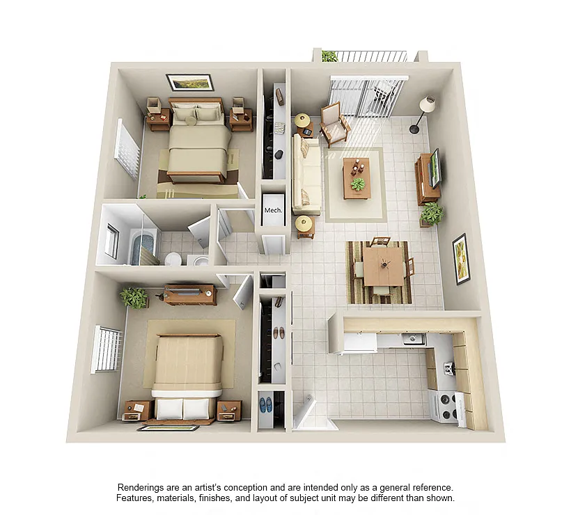 Floor plan Model B1