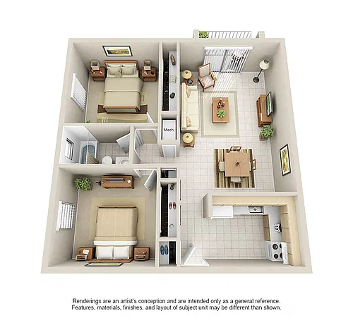 Floor plan Model B1