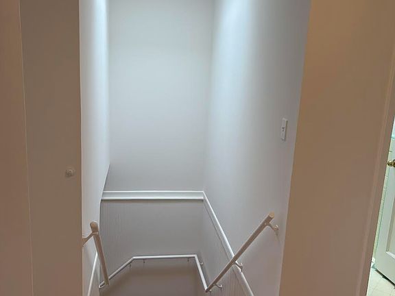 Skylight on top stairway landing