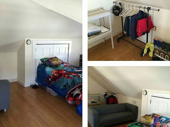 1st attic bedroom. You enter it when you walk up the steps.