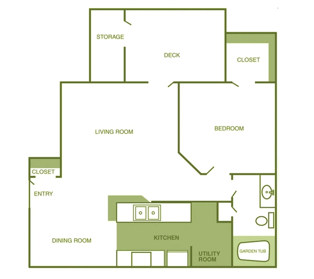 Floor plan One Bedroom