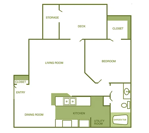 Floor plan One Bedroom