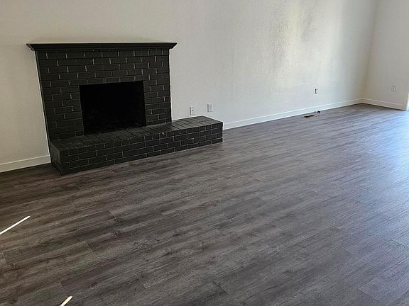 Living room with vaulted ceilings