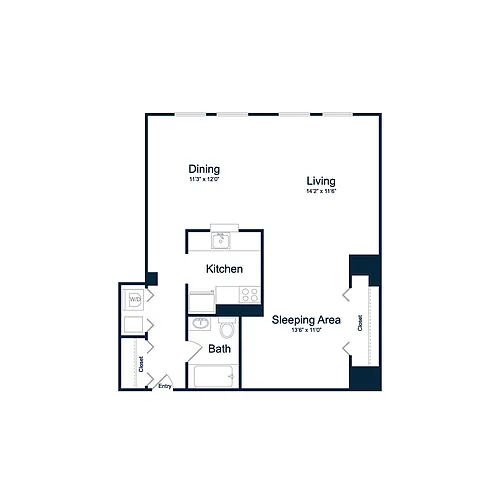 Floor plan S1 Studio