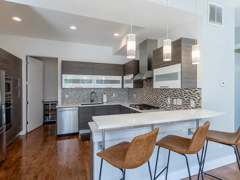 2nd Level Kitchen with large attached Pantry