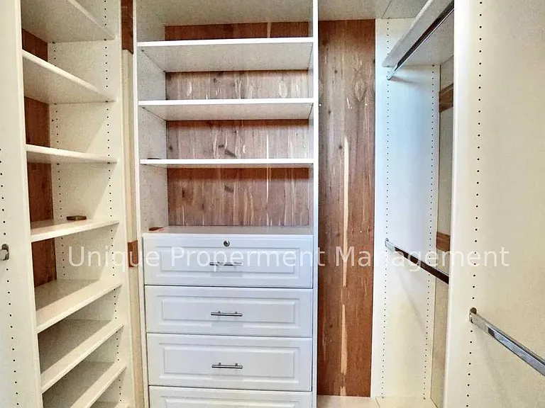 Master bedroom walk-in closet