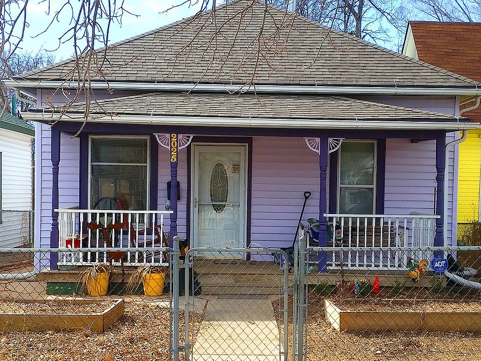 Front view with raised beds