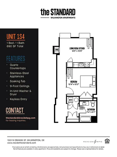 Floor plan 1S4