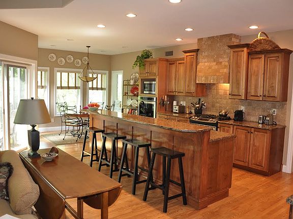 Open and updated kitchen