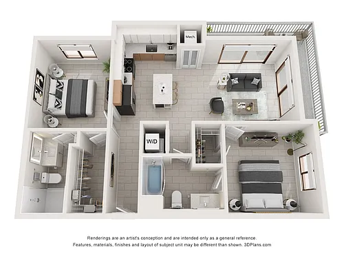 Floor plan Model B3