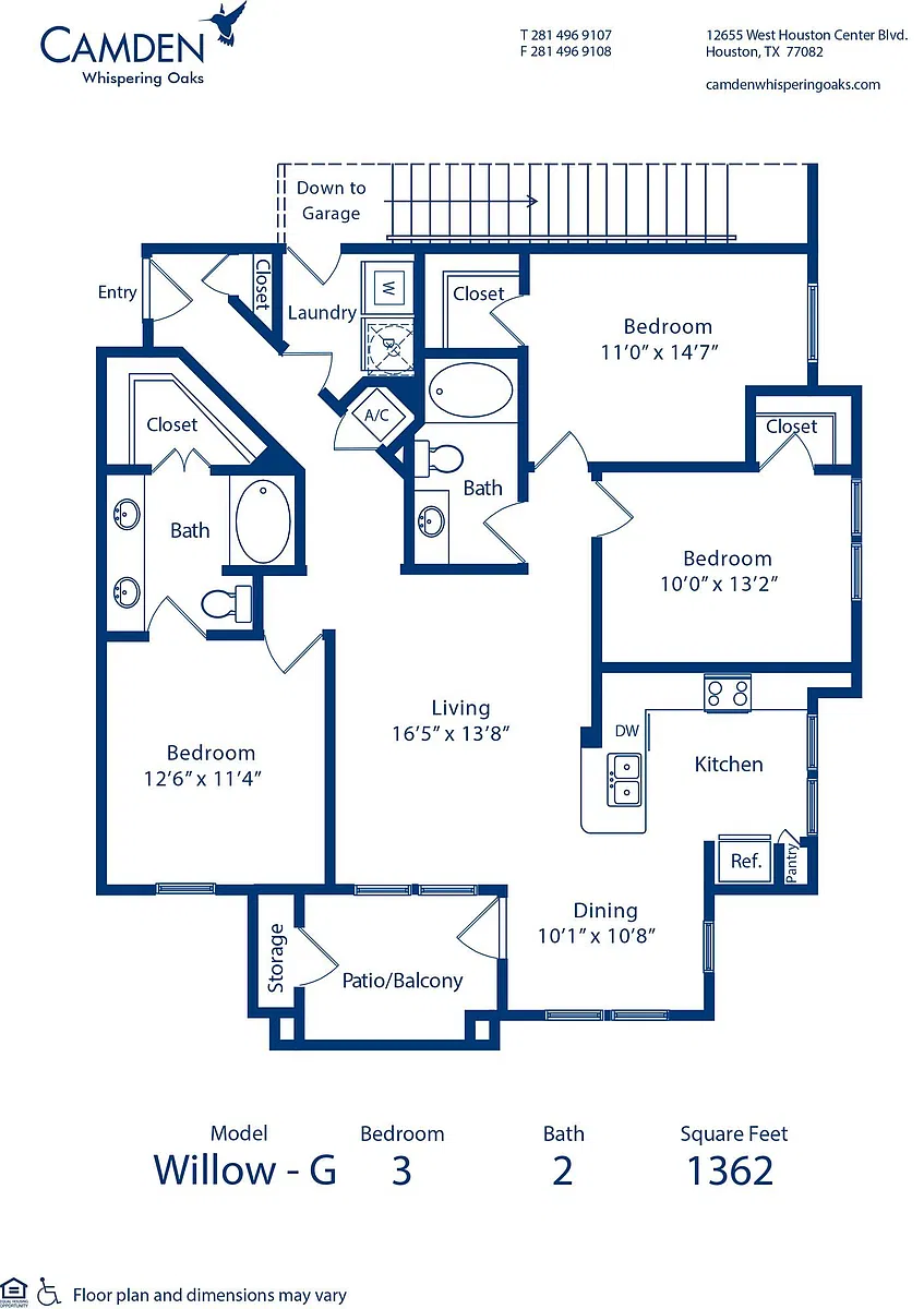 Floor plan Willow - G