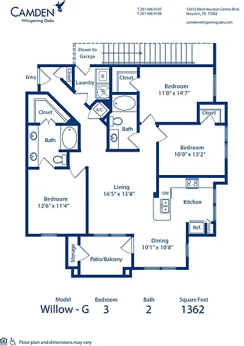 Floor plan Willow - G