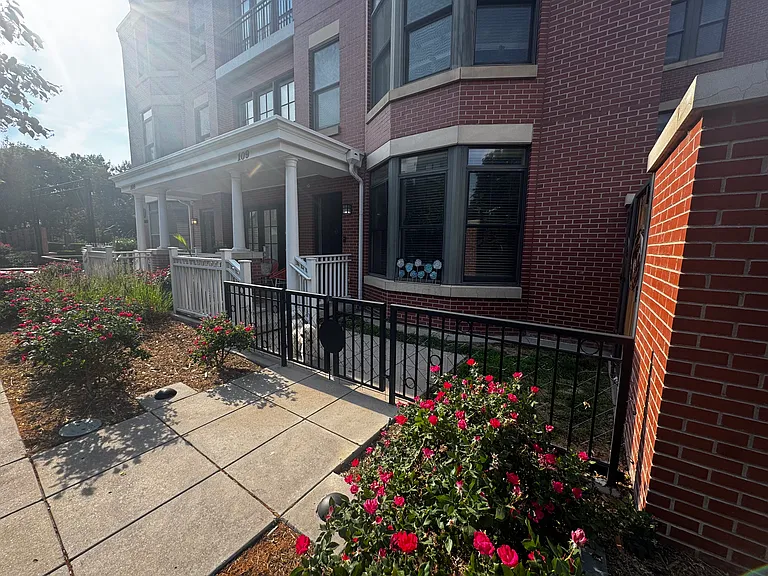 Front entry with patio and small yard