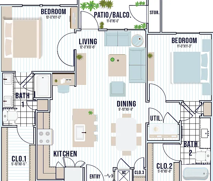 B2 | 1014 sq ft B2 | 1014 sq ft