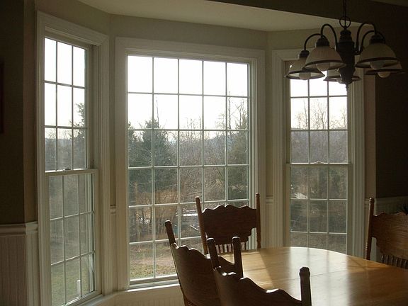 Bay alcove eat-in area of kitchen.
